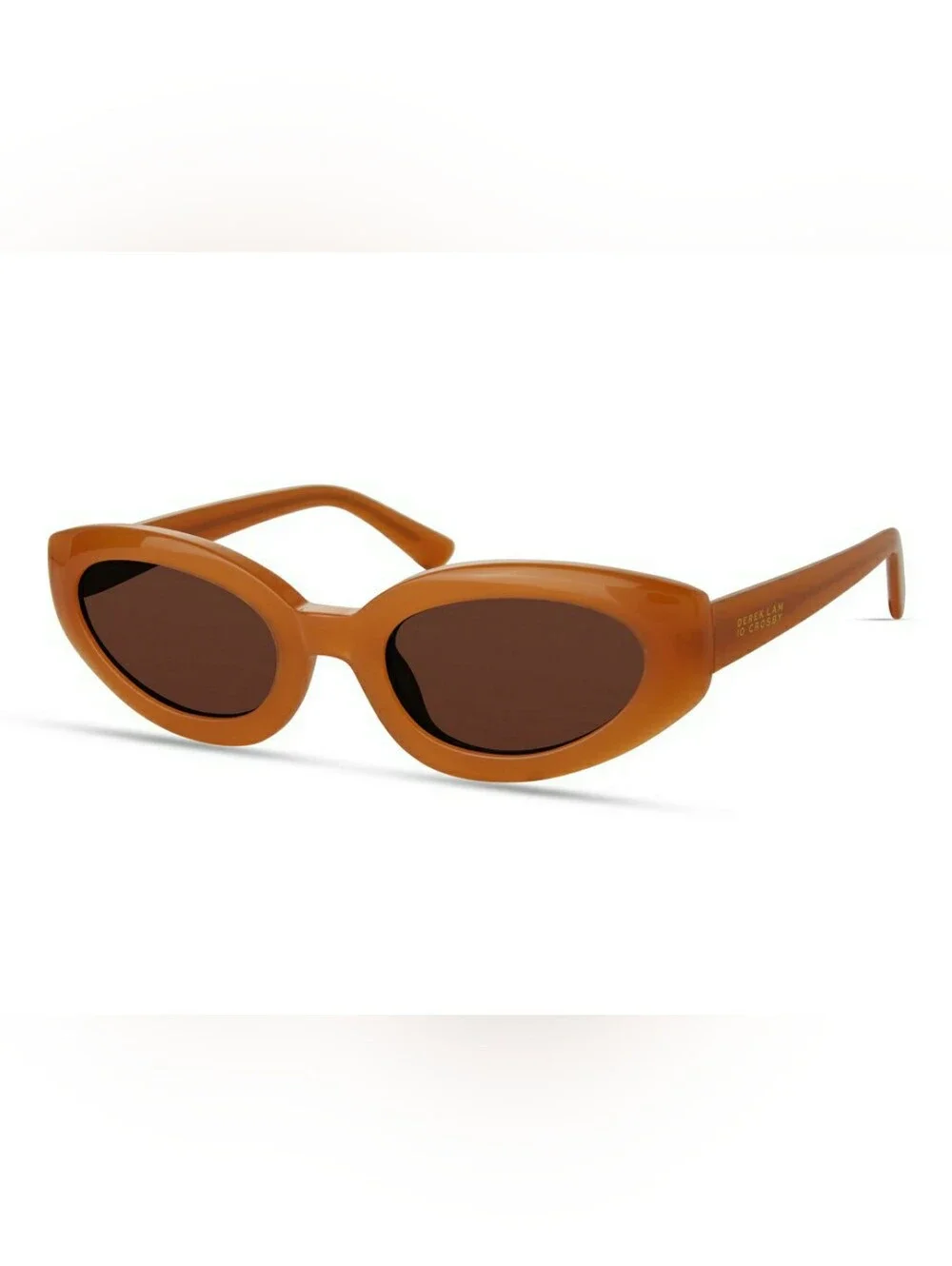 NEW Derek Lam 10 Crosby Vesper Sunglasses Peach Orange Handmade in Italy w/Case